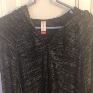 3/20$ No Boundaries Black Marled Zip Hoodie